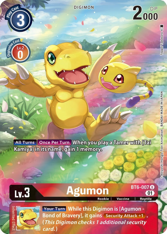 Image for Agumon (Alternate Art) (BT6-007 U) (BT06) - Digimon Card Game