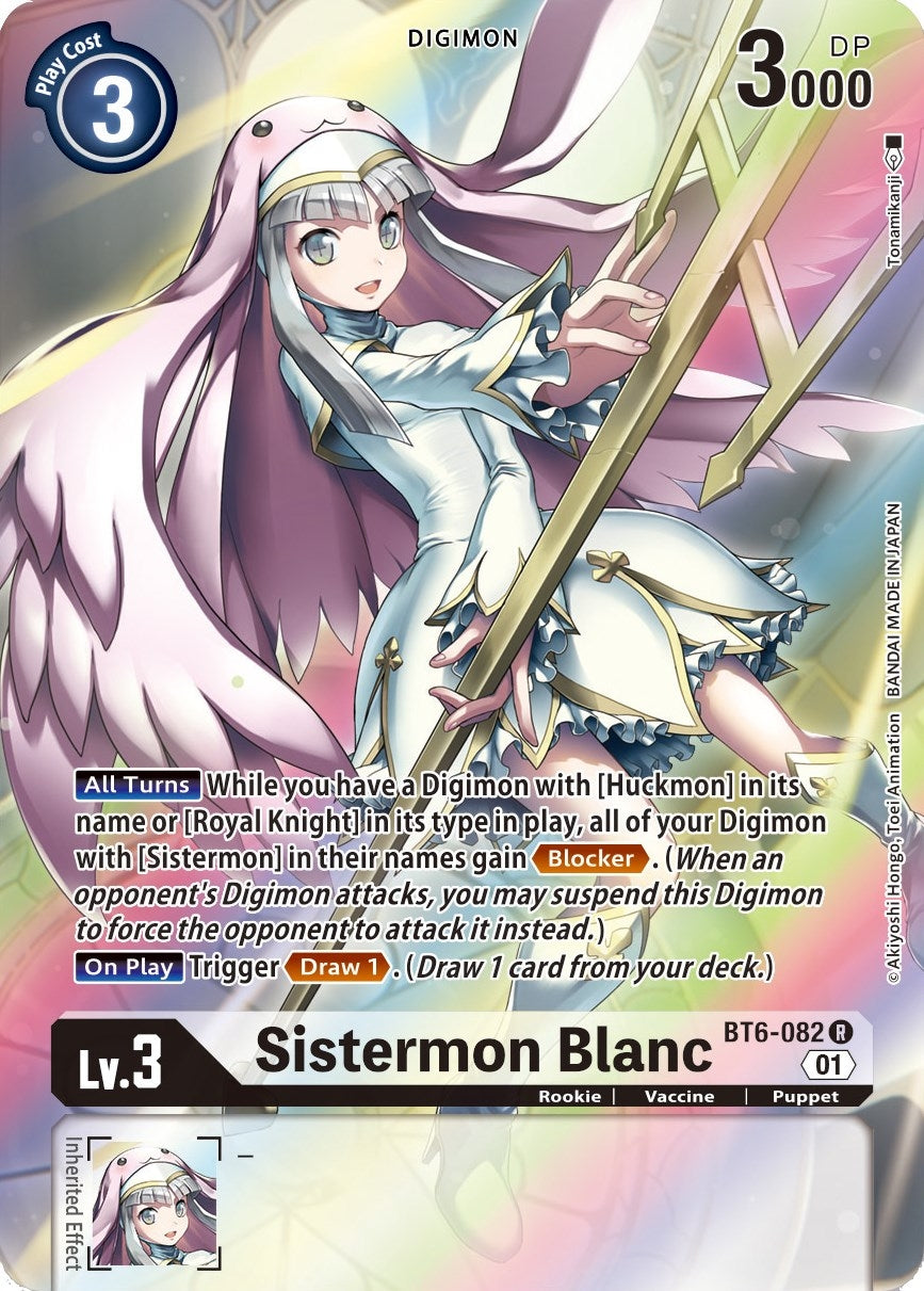 Image for Sistermon Blanc (Alternate Art) (BT6-082 R) (BT06) - Digimon Card Game