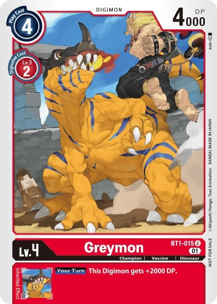 Image for Greymon - BT1-015 (Tamer Party Vol. 3 Promo) (BT1-015 U) (BT01-03A) - Digimon Card Game