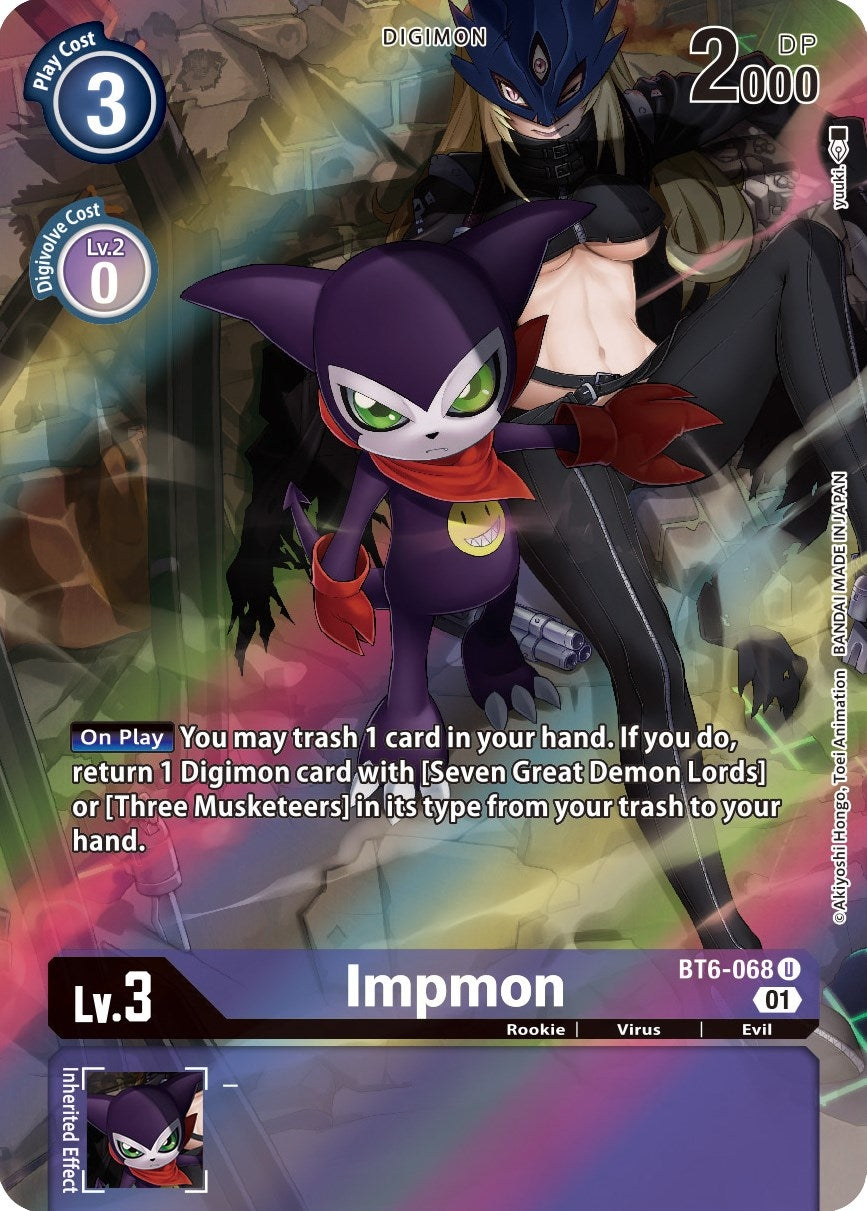 Image for Impmon (Alternate Art) (BT6-068 U) (BT06) - Digimon Card Game