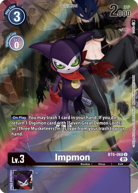 Image for Impmon (Alternate Art) (BT6-068 U) (BT06) - Digimon Card Game