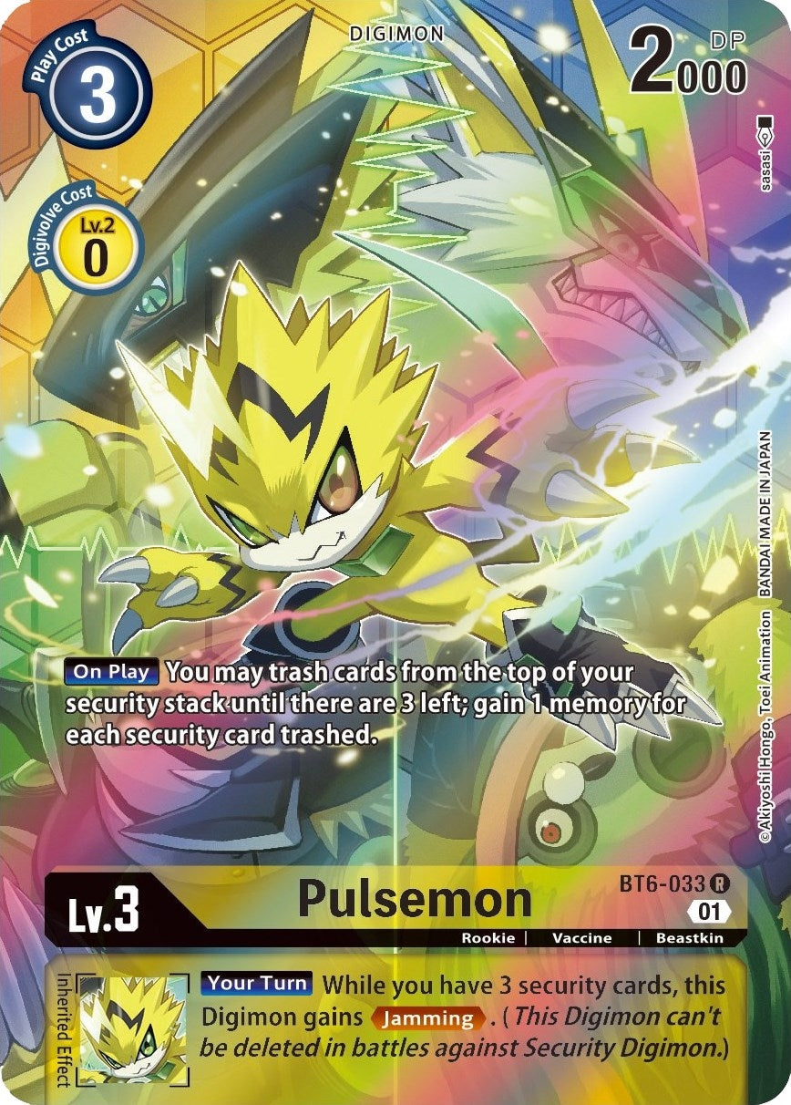 Image for Pulsemon (Alternate Art) (BT6-033 R) (BT06) - Digimon Card Game