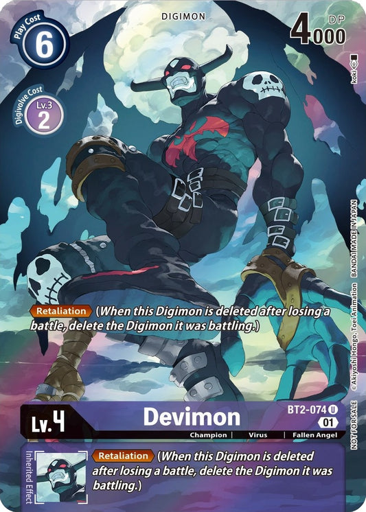 Image for Devimon (1-Year Anniversary Box Topper) (BT2-074 U) (BT01-03A) - Digimon Card Game