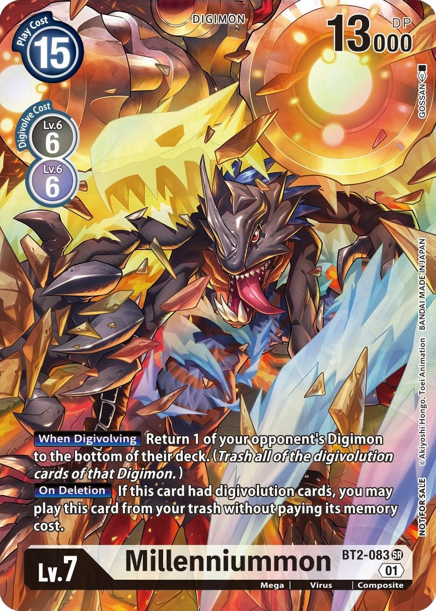 Image for Millenniummon (1-Year Anniversary Box Topper) (BT2-083 SR) (BT01-03A) - Digimon Card Game