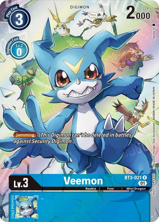 Image for Veemon (1-Year Anniversary Box Topper) (BT3-021 R) (BT01-03A) - Digimon Card Game