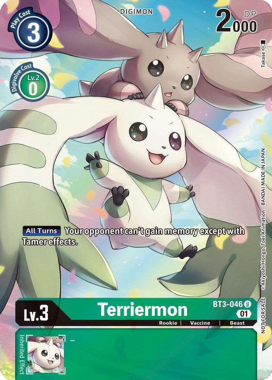Image for Terriermon (1-Year Anniversary Box Topper) (BT3-046 U) (BT01-03A) - Digimon Card Game