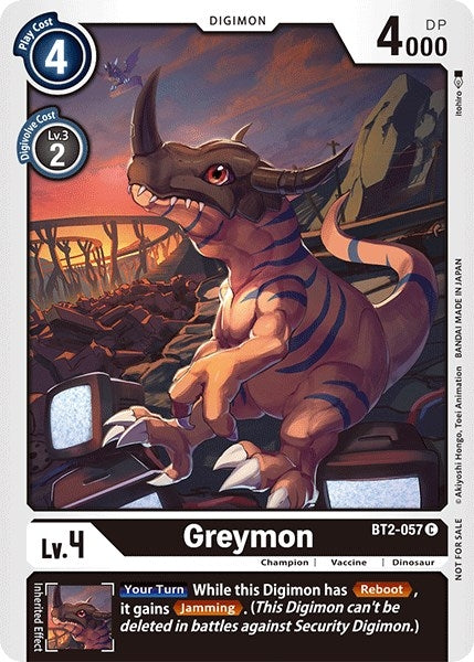 Image for Greymon - BT2-057 (Official Tournament Pack Vol.3) (BT2-057 C) (BT01-03A) - Digimon Card Game