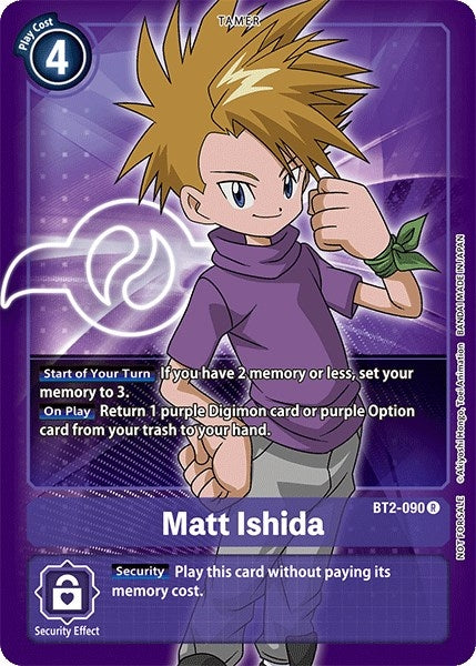 Image for Matt Ishida - BT2-090 (Official Tournament Pack Vol.3) (BT2-090 R) (BT01-03A) - Digimon Card Game