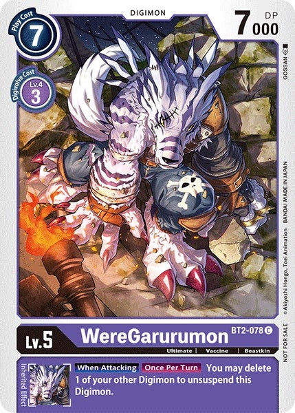 Image for WereGarurumon - BT2-078 (Official Tournament Pack Vol.3) (BT2-078 C) (BT01-03A) - Digimon Card Game