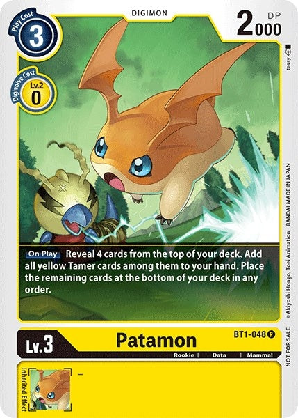 Image for Patamon (Official Tournament Pack Vol.3) (BT1-048 R) (BT01-03A) - Digimon Card Game
