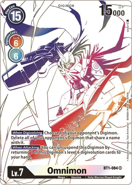 Image for Omnimon (Alternate Art) (BT1-084 SR) (BT06) - Digimon Card Game