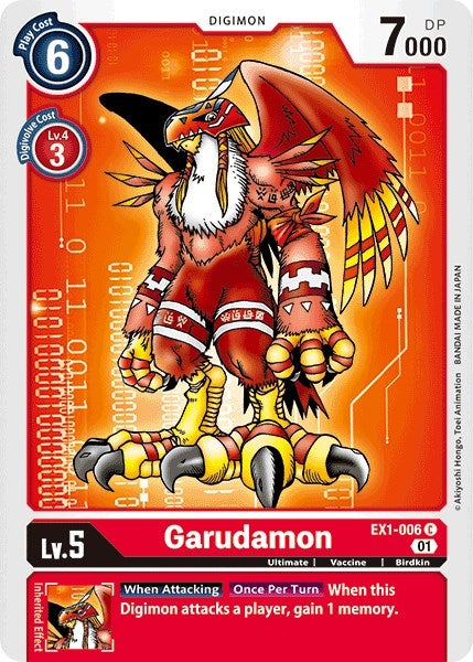 Image for Garudamon (EX1-006 C) (EX01) - Digimon Card Game