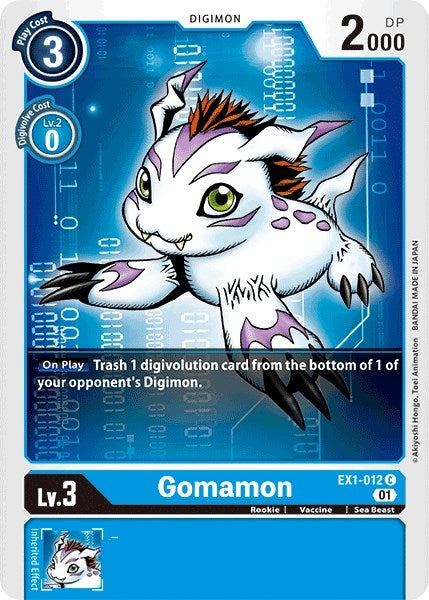 Image for Gomamon (EX1-012 C) (EX01) - Digimon Card Game