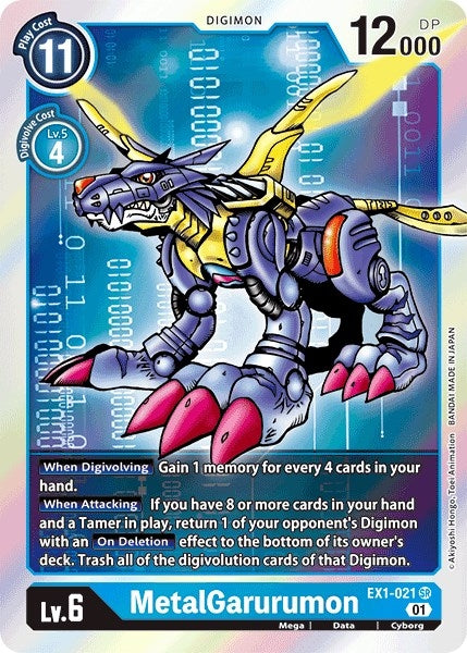 Image for MetalGarurumon (EX1-021 SR) (EX01) - Digimon Card Game