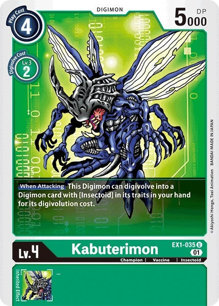 Image for Kabuterimon (EX1-035 U) (EX01) - Digimon Card Game
