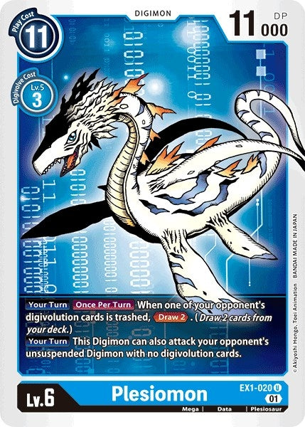 Image for Plesiomon (EX1-020 U) (EX01) - Digimon Card Game