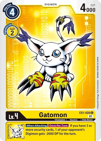 Image for Gatomon (EX1-026 U) (EX01) - Digimon Card Game