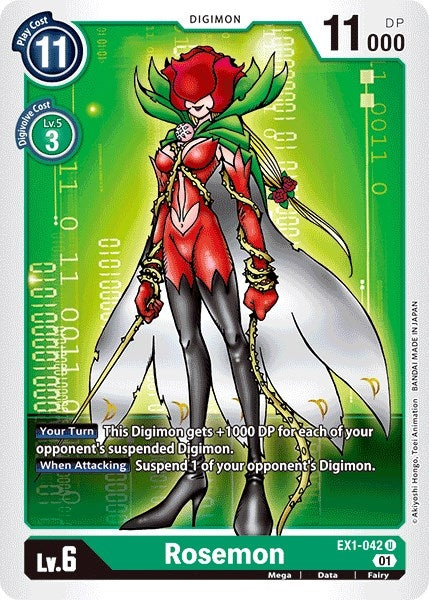 Image for Rosemon (EX1-042 U) (EX01) - Digimon Card Game