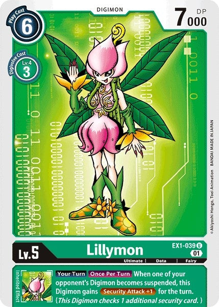Image for Lillymon (EX1-039 U) (EX01) - Digimon Card Game