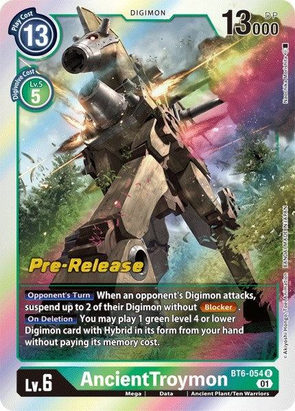 Image for AncientTroymon (BT6-054 R) (BT06_PR) - Digimon Card Game