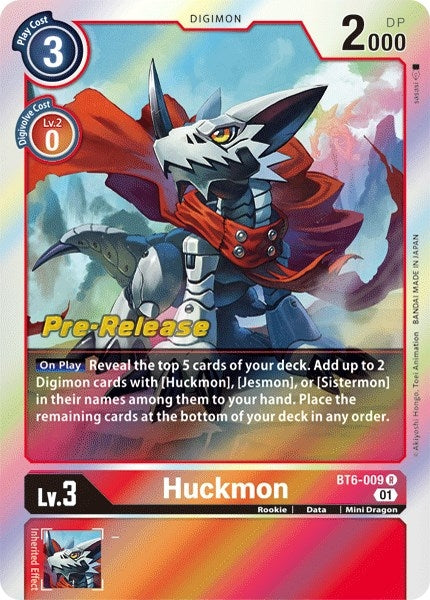 Image for Huckmon (BT6-009 R) (BT06_PR) - Digimon Card Game
