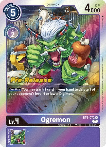 Image for Ogremon (BT6-072 R) (BT06_PR) - Digimon Card Game