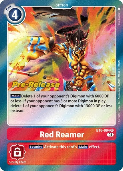 Image for Red Reamer (BT6-094 R) (BT06_PR) - Digimon Card Game