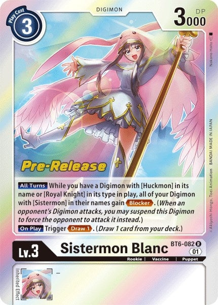 Image for Sistermon Blanc (BT6-082 R) (BT06_PR) - Digimon Card Game