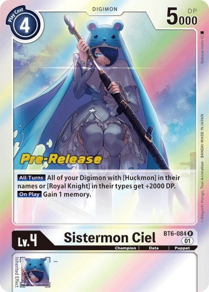 Image for Sistermon Ciel (BT6-084 R) (BT06_PR) - Digimon Card Game