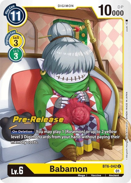 Image for Babamon (BT6-042 U) (BT06_PR) - Digimon Card Game