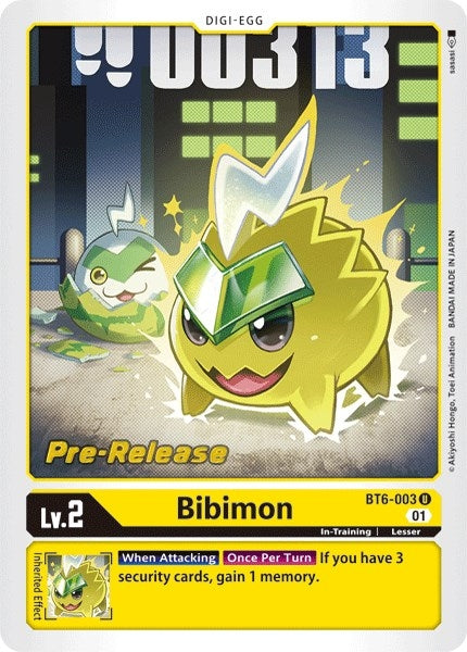 Image for Bibimon (BT6-003 U) (BT06_PR) - Digimon Card Game