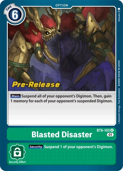 Image for Blasted Disaster (BT6-103 U) (BT06_PR) - Digimon Card Game
