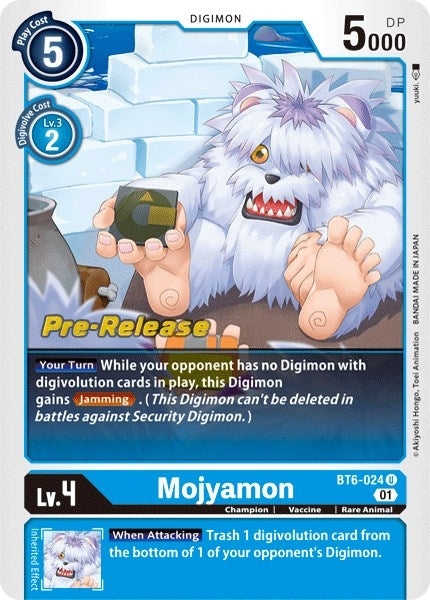 Image for Mojyamon (BT6-024 U) (BT06_PR) - Digimon Card Game