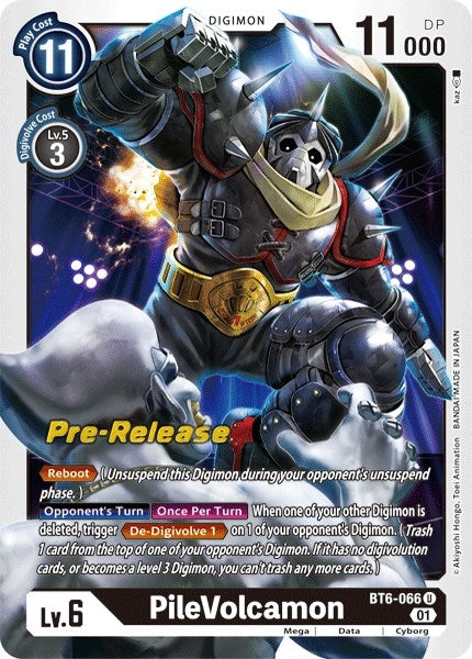 Image for PileVolcamon (BT6-066 U) (BT06_PR) - Digimon Card Game