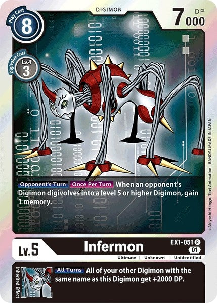 Image for Infermon (EX1-051 R) (EX01) - Digimon Card Game