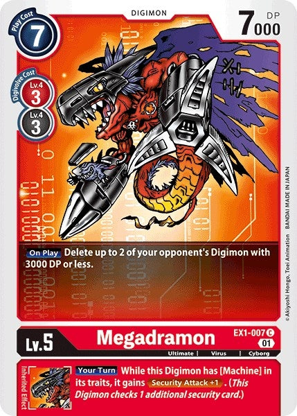 Image for Megadramon (EX1-007 C) (EX01) - Digimon Card Game