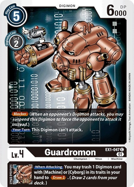 Image for Guardromon (EX1-047 C) (EX01) - Digimon Card Game