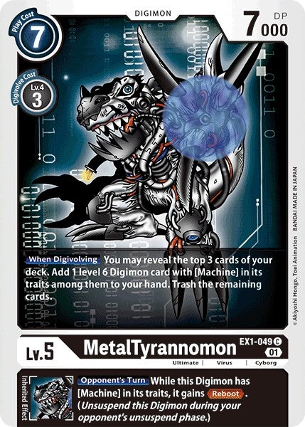 Image for MetalTyrannomon (EX1-049 C) (EX01) - Digimon Card Game