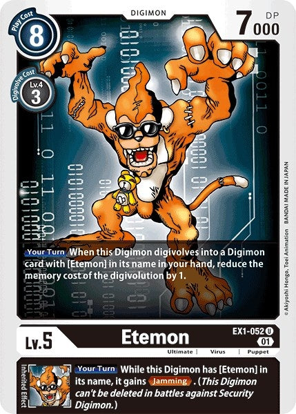 Image for Etemon (EX1-052 U) (EX01) - Digimon Card Game