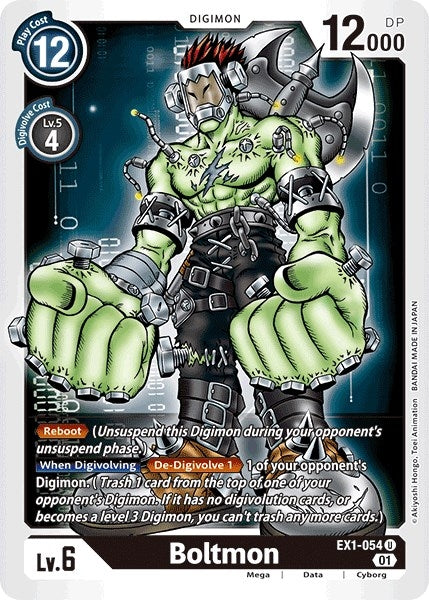 Image for Boltmon (EX1-054 U) (EX01) - Digimon Card Game