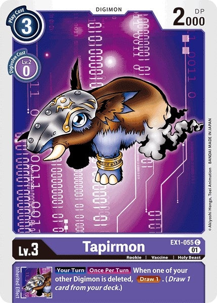 Image for Tapirmon (EX1-055 C) (EX01) - Digimon Card Game