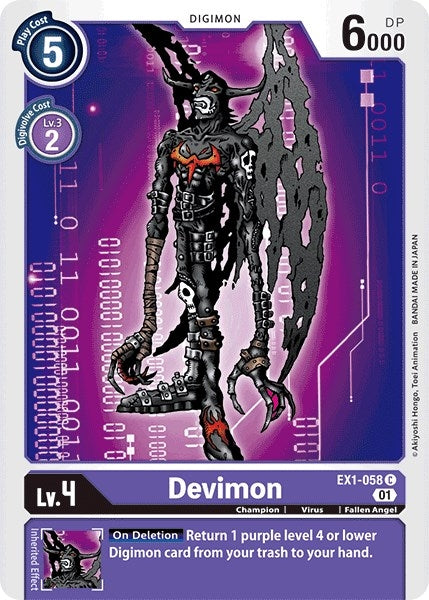 Image for Devimon (EX1-058 C) (EX01) - Digimon Card Game
