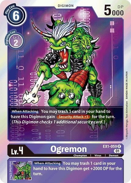 Image for Ogremon (EX1-059 R) (EX01) - Digimon Card Game