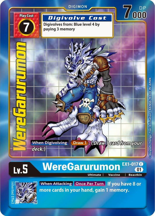 Image for WereGarurumon (Alternate Art) (EX1-017 C) (EX01) - Digimon Card Game