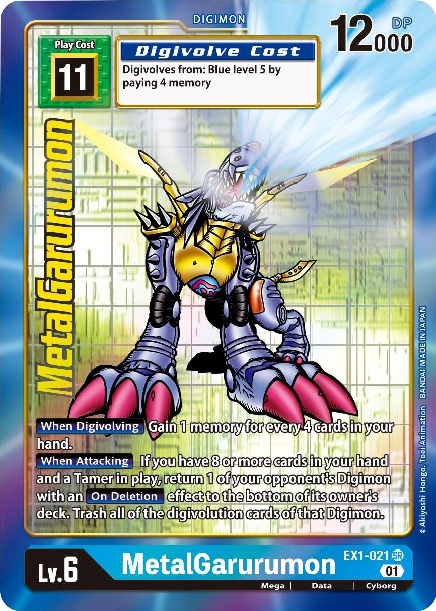Image for MetalGarurumon (Alternate Art) (EX1-021 SR) (EX01) - Digimon Card Game