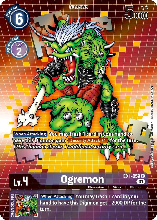 Image for Ogremon (Alternate Art) (EX1-059 R) (EX01) - Digimon Card Game