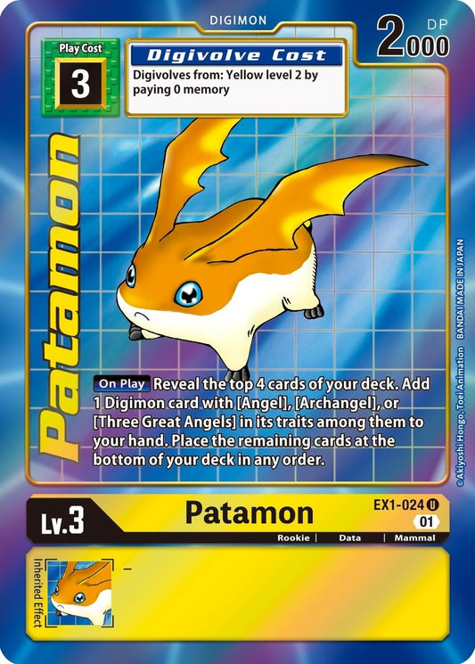 Image for Patamon (Alternate Art) (EX1-024 U) (EX01) - Digimon Card Game