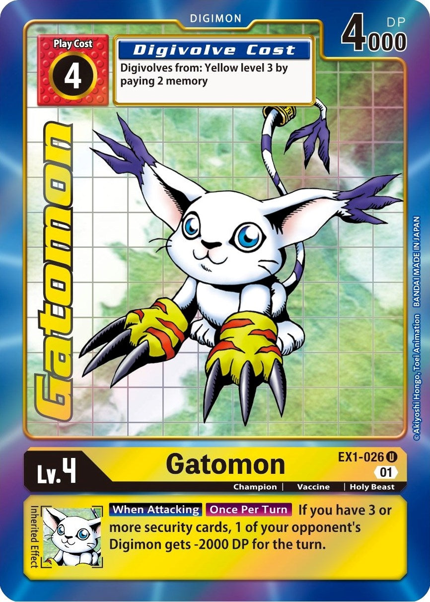 Image for Gatomon (Alternate Art) (EX1-026 U) (EX01) - Digimon Card Game