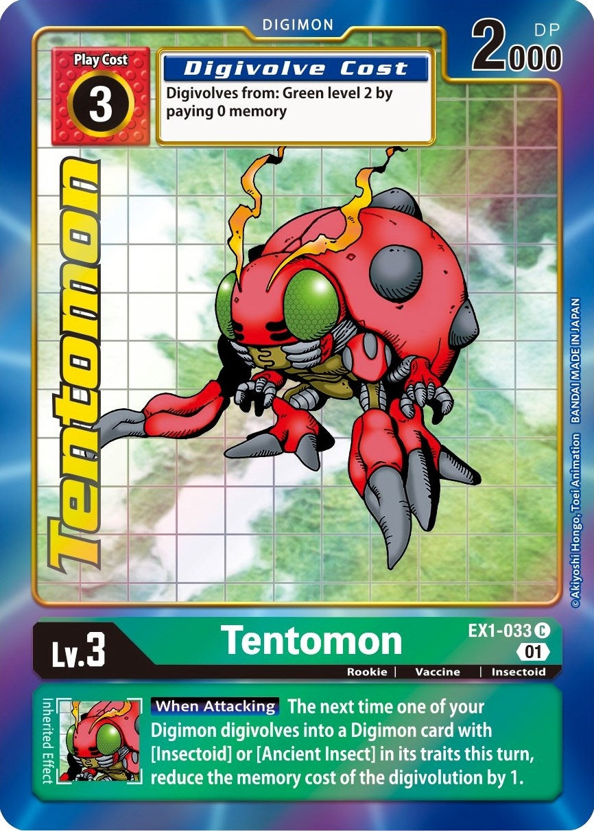 Image for Tentomon (Alternate Art) (EX1-033 C) (EX01) - Digimon Card Game