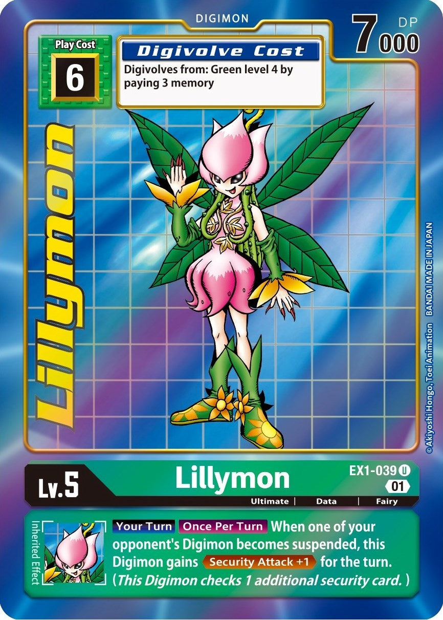 Image for Lillymon (Alternate Art) (EX1-039 U) (EX01) - Digimon Card Game
